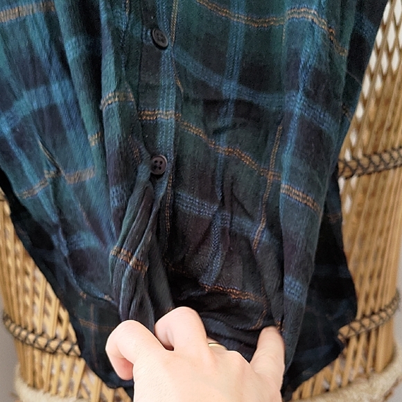 Blue+ green Plaid Shirt - Picture 8 of 8